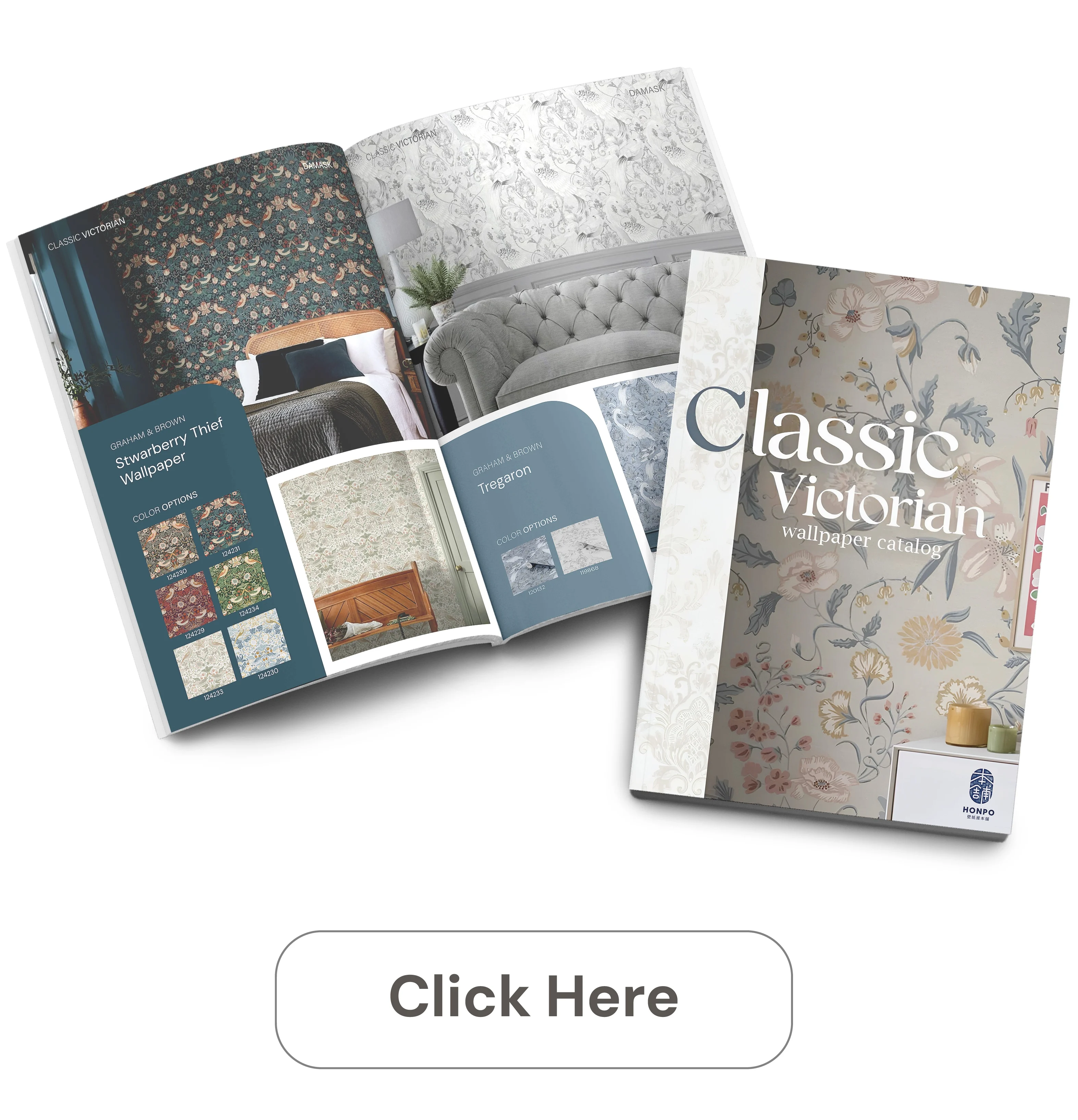 Find more inspiration about Victorian & Classic design wallpaper here!